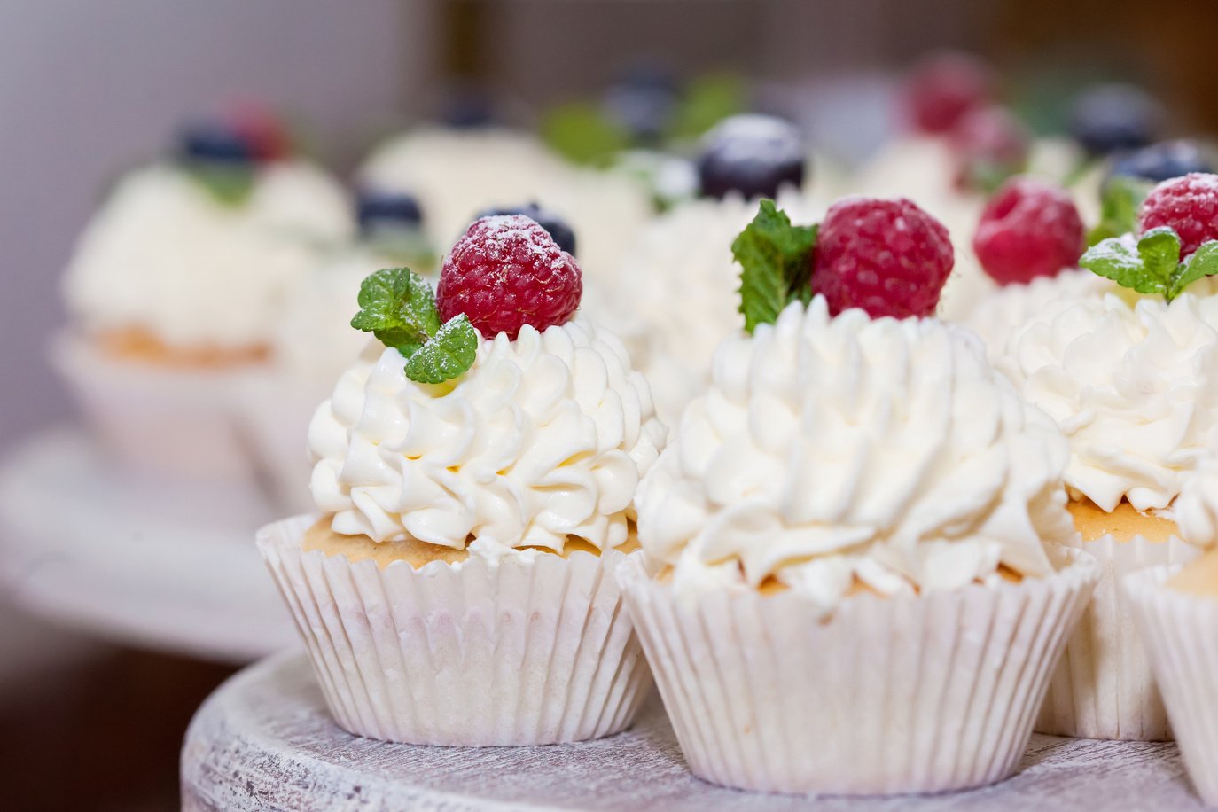 Photo of Cupcakes with Raspberries